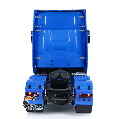 1/14 RC Tractor Truck Tamiya 770S 56368 Metal Blue Painted Rear Quarter View 3-speed Transmission