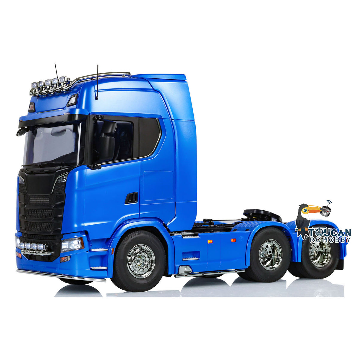 1/14 RC Tractor Truck Tamiya 770S 56368 Metal Blue Painted Top View Cab Roof
