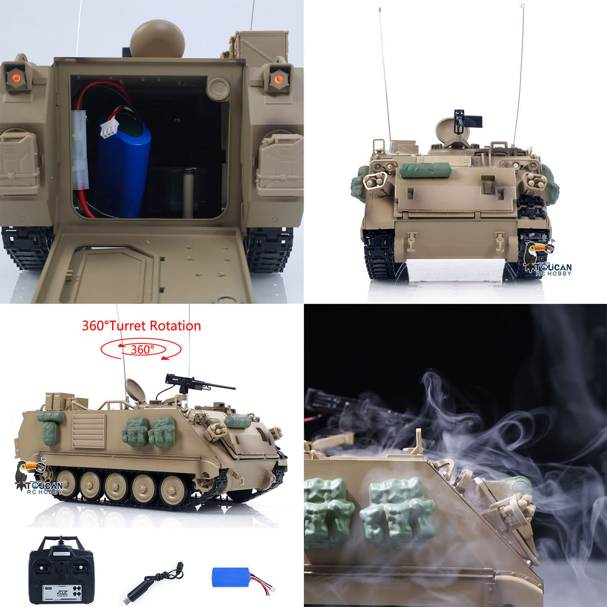 1/16 RC Military Carrier TD Adjustable Track Tension Mechanism Detail