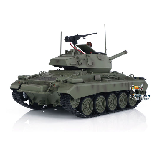 1/16 RC Light Tank M2402 With Smoke Simulation Unit And LED Lights Side Profile