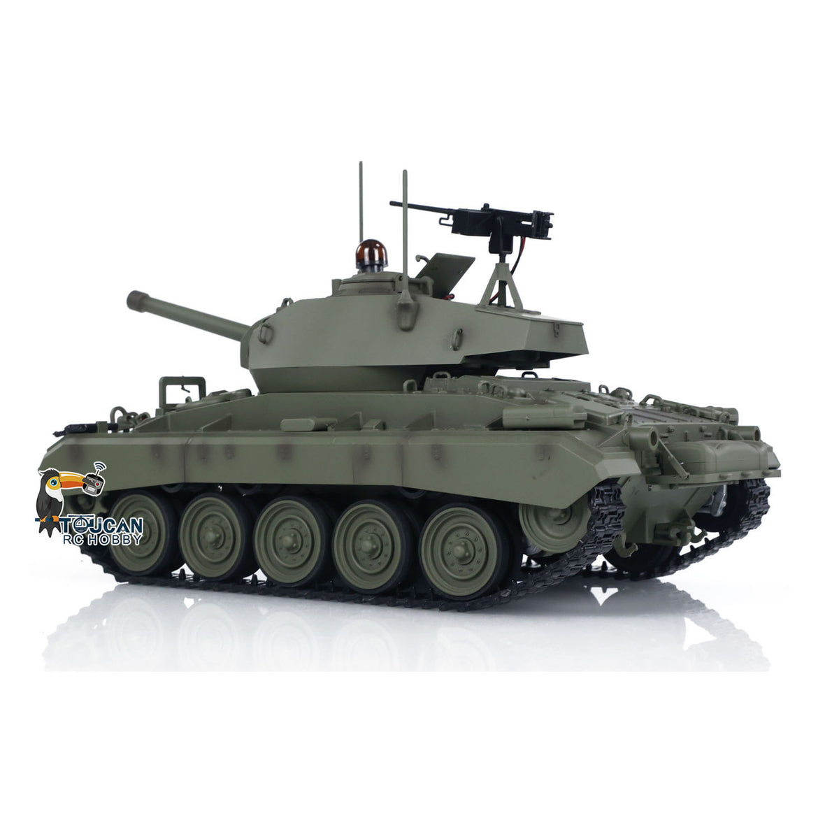 1/16 RC Armored Vehicle M2402 Without BB Shooting Function Rear Angle
