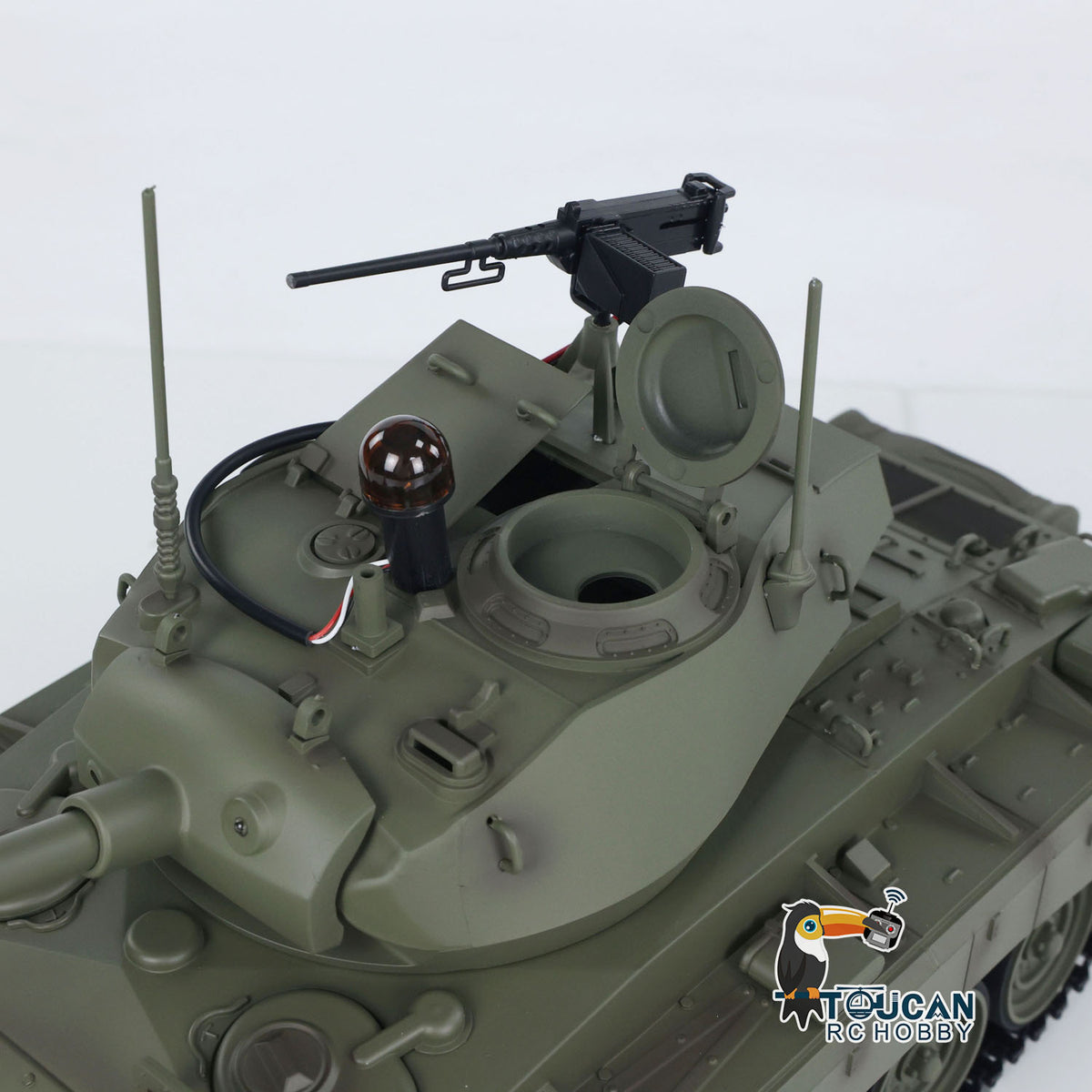 1/16 RC Light Tank M2402 320 Degree Turret Rotation Demonstration