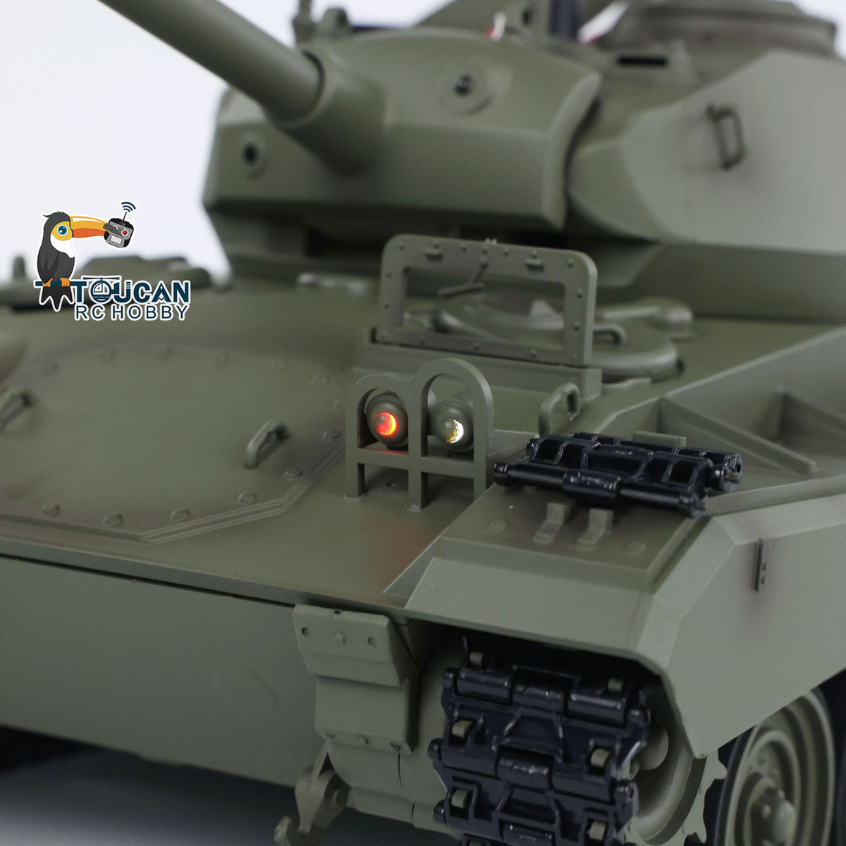 1/16 RC Plastic Tank M2402 Durable Plastic Gearbox Under Chassis View