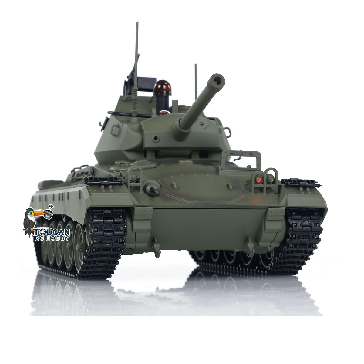 1/16 RC Tank M2402 Barrel Elevation And Depression Adjustable Cannon Close Up