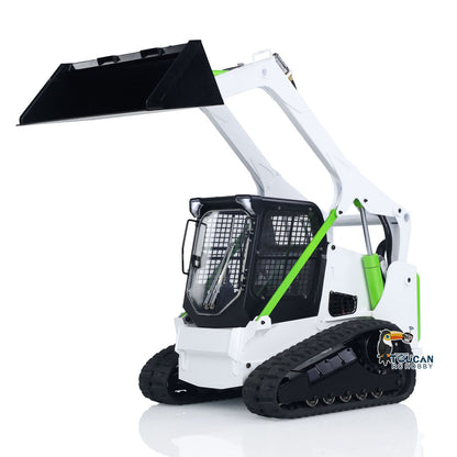 1/14 TH-X SM770 RC Tracked Loader With FlySky I6S Remote Controller Side Profile