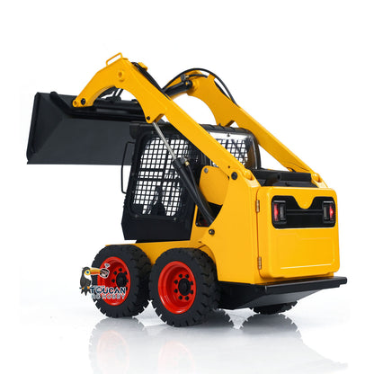 SM450 Metal 1/14 Loader Skid Steer Hydraulic Wheeled with FlySky I6S Radio including Lights Sound Battery and Charger