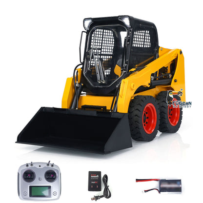 SM450 Metal 1/14 Loader with Hydraulic System and Skid Steer Drive featuring Sound Light Module and Full Electronics Package Battery Included