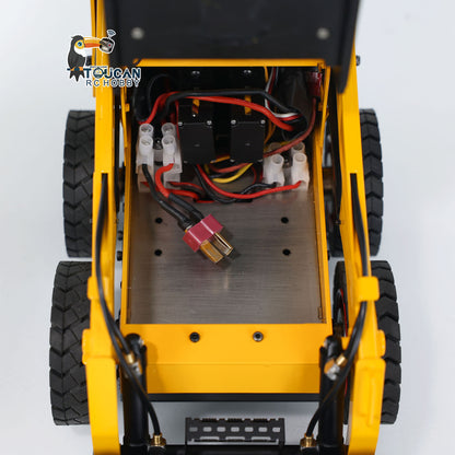 SM450 Metal 1/14 Loader with Hydraulic System and Skid Steer Drive featuring Sound Light Module and Full Electronics Package Battery Included