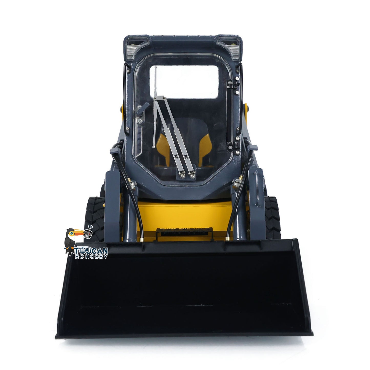 SM450 Metal 1/14 Loader Wheeled Hydraulic with Skid Steering and Sound System plus FlySky Radio Battery Charger Ready to Run