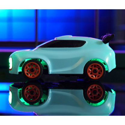 1/64 RC MINI High Speed Desktop Drift Car Q197 2,4 GHz Fernbedienung Allradantrieb Automodell RTR Batterie Bunte Lichter