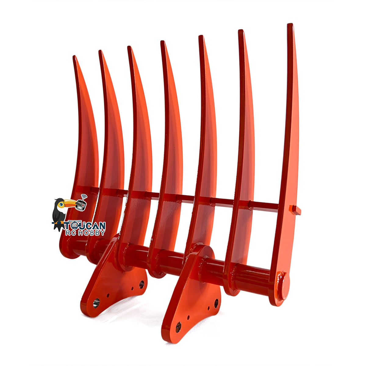 Metal Manual Quick Coupler Rake for 1/8 Hydraulic Remote Control Excavator 385CF RC Digger Model Construction Vehicle Brushless Motor