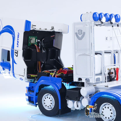 1/14 RC Tractor Truck 10x10 Metal Chassis Unitru-04 LOGO Lamp and Custom UNITRU Stickers