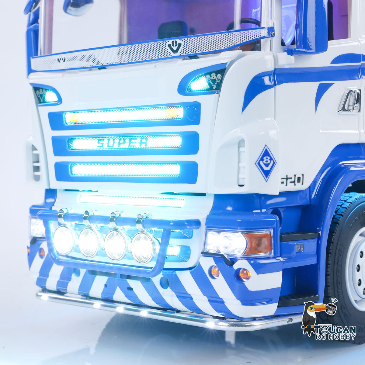 1/14 RC Tractor Truck 10x10 Metal Chassis Unitru-04 12 Airbag Rear Suspension Detail