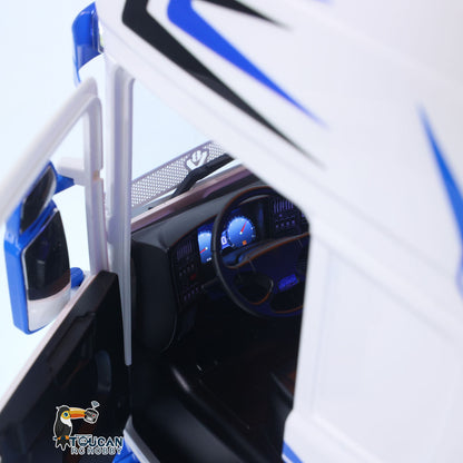 1/14 RC Tractor Truck 10x10 Metal Chassis Unitru-04 Sun Visor Strip Light Roof Horn Windshield Net