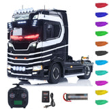 1/14 RC Tractor Truck Unitru 05 770S 4x4 Metal Chassis RTR Painted Black White Stripes
