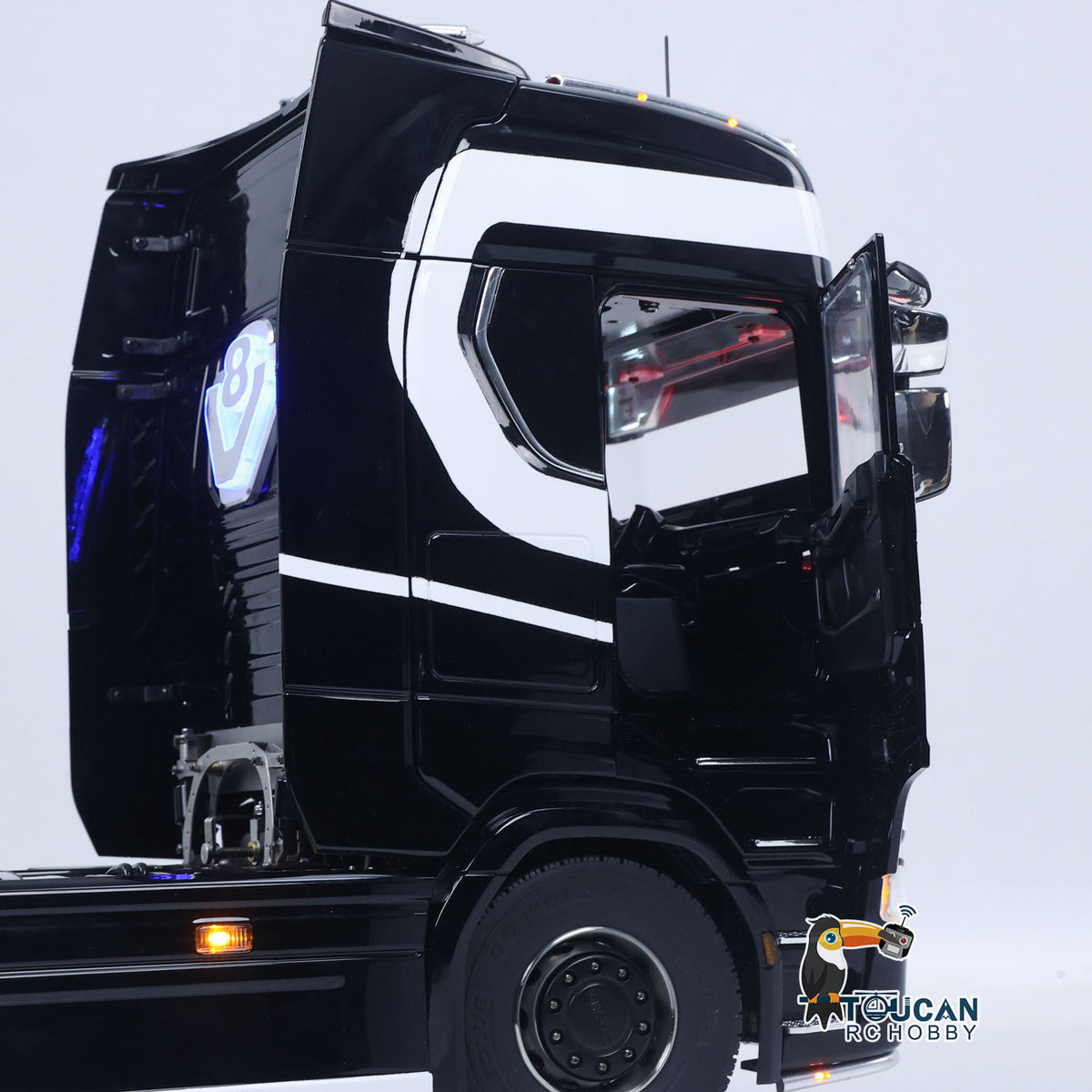 1/14 RC Truck Unitru 05 770S Front Face Light Bottom Light LOGO Light Cab View