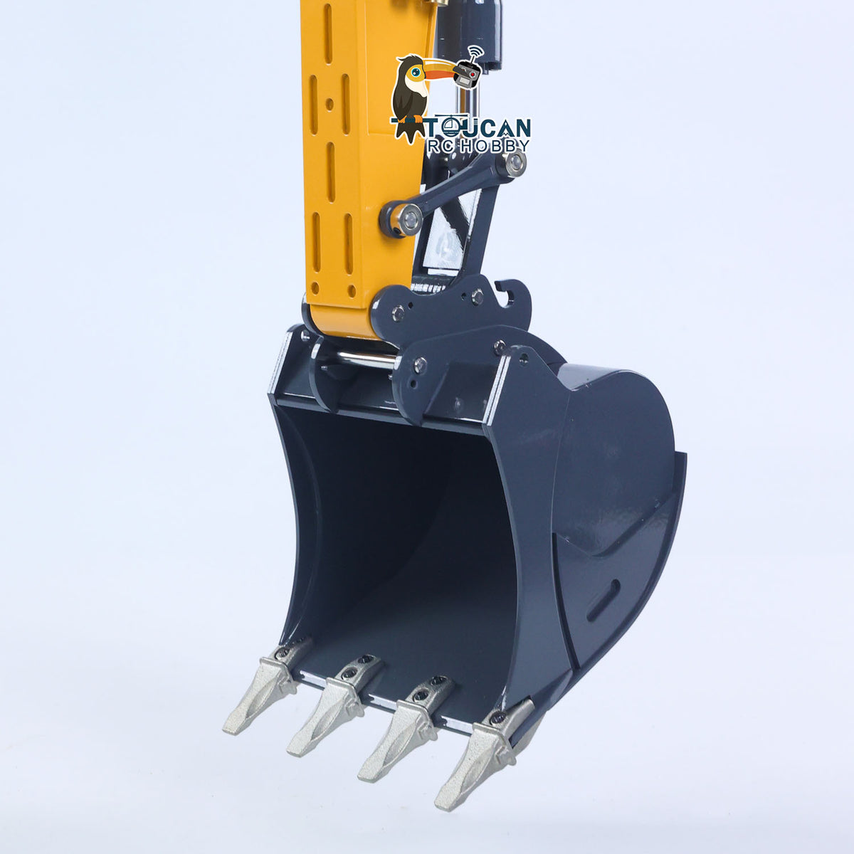 XDRC 945 Metal 1/14 Excavator Hydraulic Construction Model with PL18EV Transmitter, Servo, ESC, and Rotating Beacon  