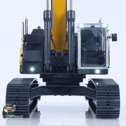 XDRC 945 Metal 1/14 Excavator Hydraulic Construction Model with PL18EV Transmitter, Servo, ESC, and Rotating Beacon  
