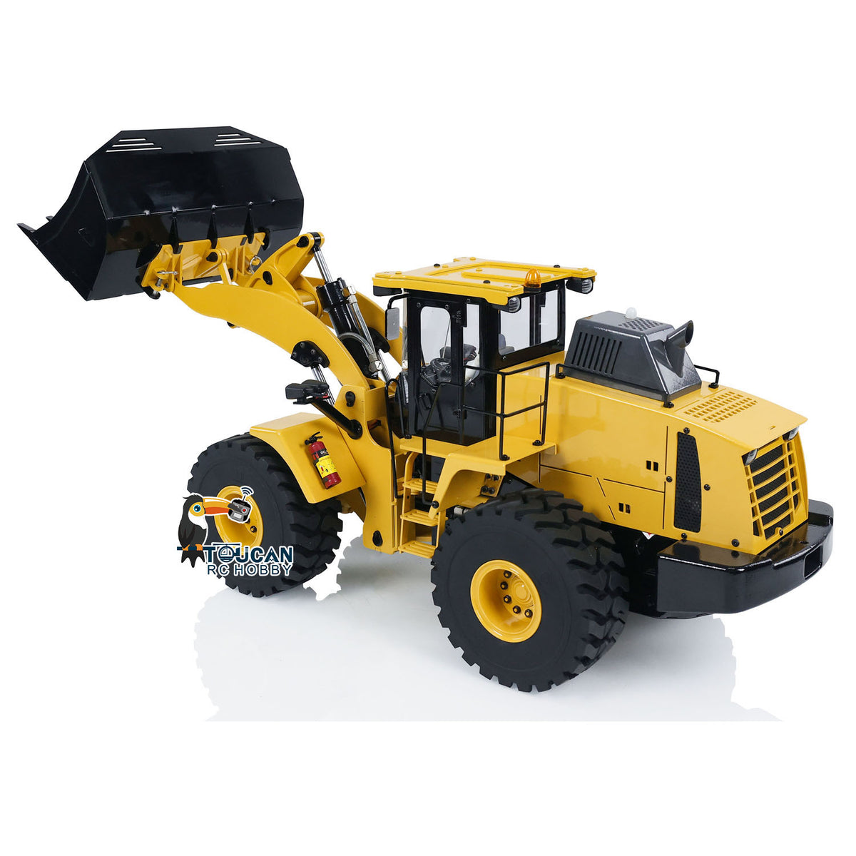 1/14 RC Loader XDRC 470 LED Light System and Sound System Speaker Close Up