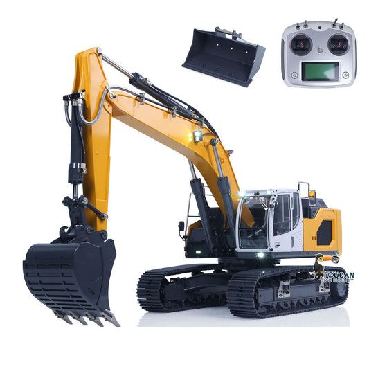 XDRC 945 Metal 1/14 Excavator Hydraulic RTR with FS I6S Radio, Brushless Motor, and Light Kit  