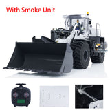 1. 1/14 RC Hydraulic Wheel Loader XDRC RD-580 Yellow with Smoke Unit Front View  
