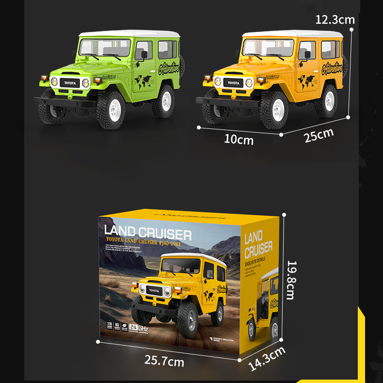 1/16 HG 4x4 RC Geländewagen FJ40 Elektrische Fernbedienung Crawler Land Cruiser Auto Lackiert Zusammengebaut Simulation Hobby 