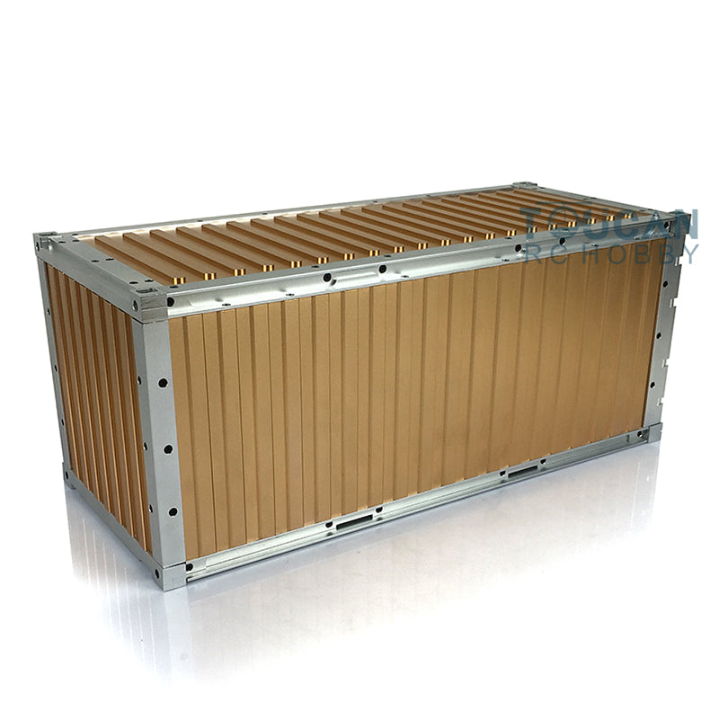 Toucanrc 20ft Vollmetallcontainer 436*182*193mm für 1/14 RC Sattelzugmaschine Anhänger Tamiyaya Modellfahrzeuge s