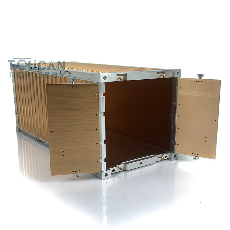 Toucanrc 20ft Vollmetallcontainer 436*182*193mm für 1/14 RC Sattelzugmaschine Anhänger Tamiyaya Modellfahrzeuge s