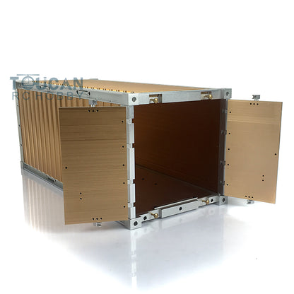 Toucanrc 20ft Vollmetallcontainer 436*182*193mm für 1/14 RC Sattelzugmaschine Anhänger Tamiyaya Modellfahrzeuge s