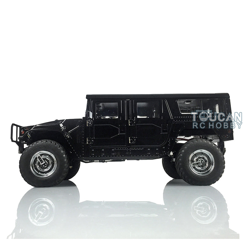 1/10 RC 4x4 off-road car with 550 brushed motor and 160A ESC top view 529mm length