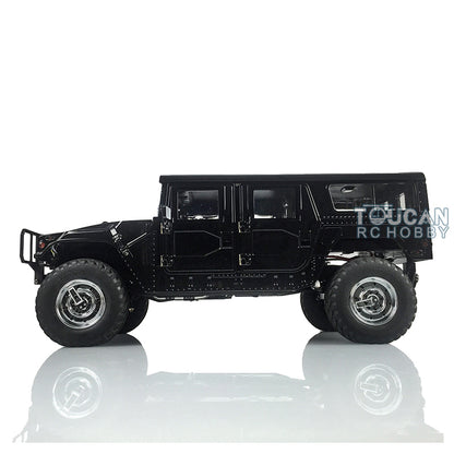 1/10 RC 4x4 off-road car with 550 brushed motor and 160A ESC top view 529mm length
