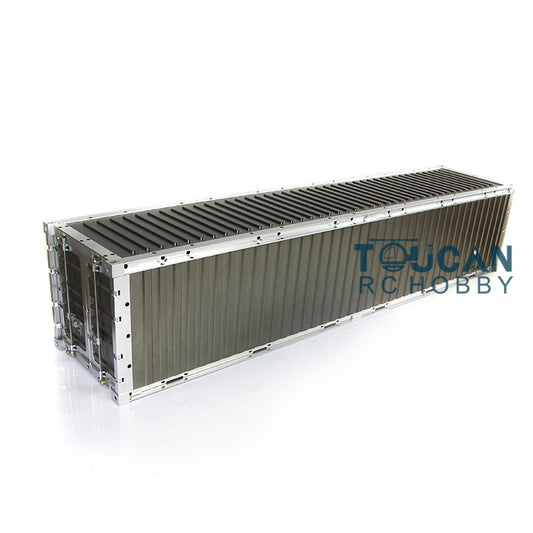 Toucanrc 1/14 Maßstab Vollmetall 40ft Container für Tamiyaya 1/14 RC Traktor LKW Anhänger Fernbedienung Fahrzeug rl