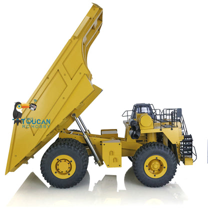 LZGH-C793D 1/20 Metal RC Hydraulic Self-Dump Mine Hauler Rock Tire w/Flysky I6X Radio Battery Excluded