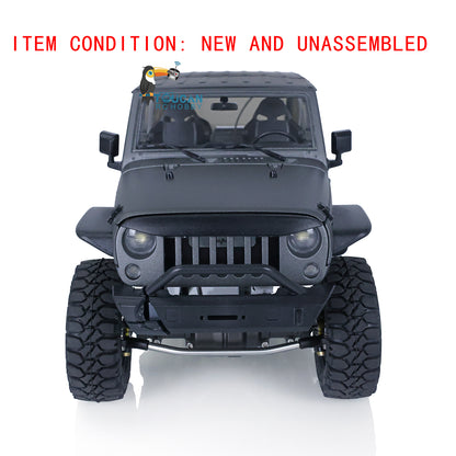 CAPO CUB2 JK Grün KIT 1/18 Metallchassis Crawler RC Auto W/O ESC Motor Servo Batterie Lichtsystem Flysky GT5 Sender 