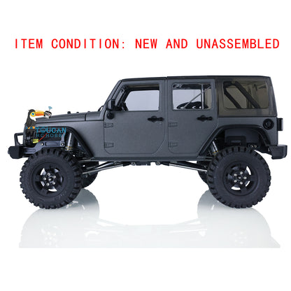CAPO CUB2 JK Grün KIT 1/18 Metallchassis Crawler RC Auto W/O ESC Motor Servo Batterie Lichtsystem Flysky GT5 Sender 