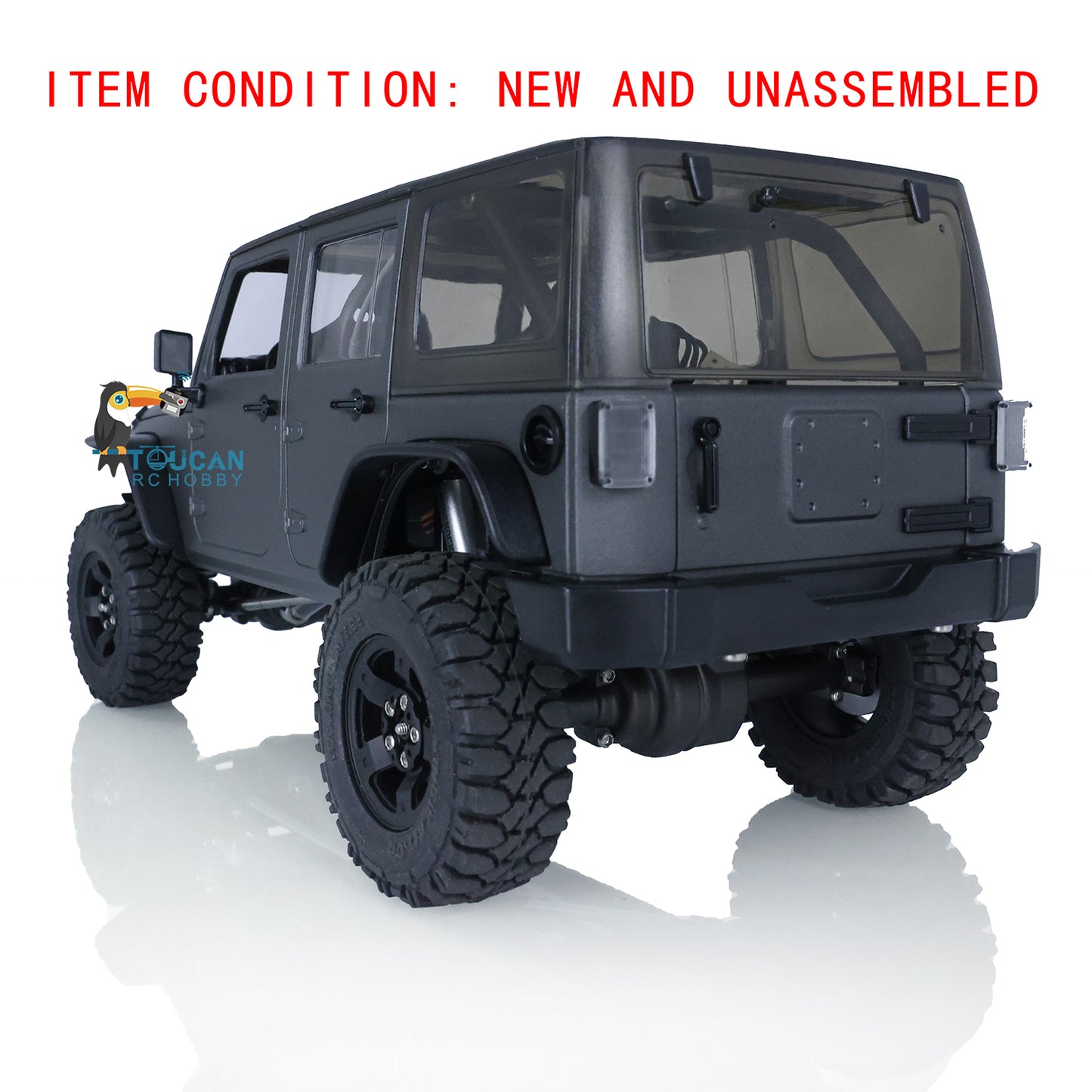CAPO CUB2 JK Grün KIT 1/18 Metallchassis Crawler RC Auto W/O ESC Motor Servo Batterie Lichtsystem Flysky GT5 Sender 