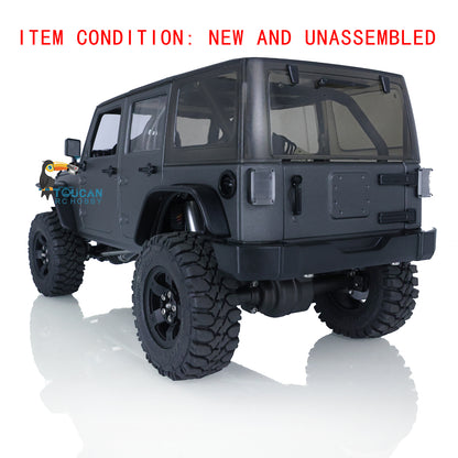 CAPO CUB2 JK Grün KIT 1/18 Metallchassis Crawler RC Auto W/O ESC Motor Servo Batterie Lichtsystem Flysky GT5 Sender 