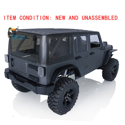 CAPO CUB2 JK Grün KIT 1/18 Metallchassis Crawler RC Auto W/O ESC Motor Servo Batterie Lichtsystem Flysky GT5 Sender 