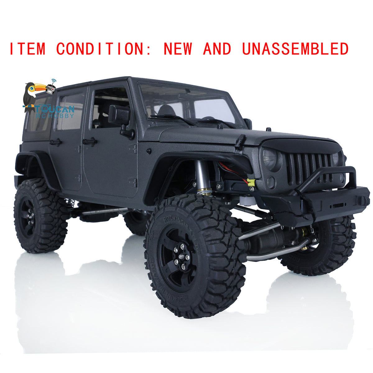 CAPO CUB2 JK Grün KIT 1/18 Metallchassis Crawler RC Auto W/O ESC Motor Servo Batterie Lichtsystem Flysky GT5 Sender 