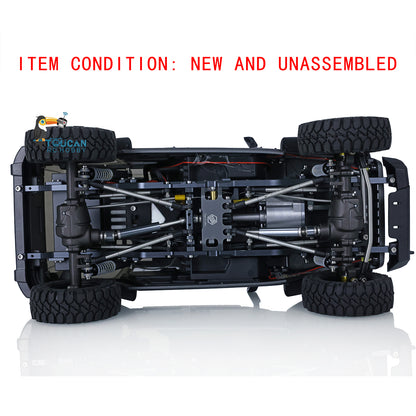 CAPO CUB2 JK Grün KIT 1/18 Metallchassis Crawler RC Auto W/O ESC Motor Servo Batterie Lichtsystem Flysky GT5 Sender 