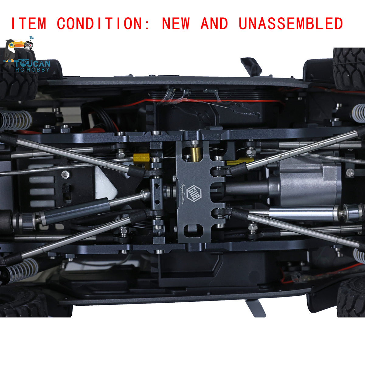 CAPO CUB2 JK Grün KIT 1/18 Metallchassis Crawler RC Auto W/O ESC Motor Servo Batterie Lichtsystem Flysky GT5 Sender 
