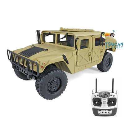 HG 1/10 4x4 US RC Militärfahrzeug P408 Fernbedienung Rennwagen Servo ESC Motor 16CH Funksystem a