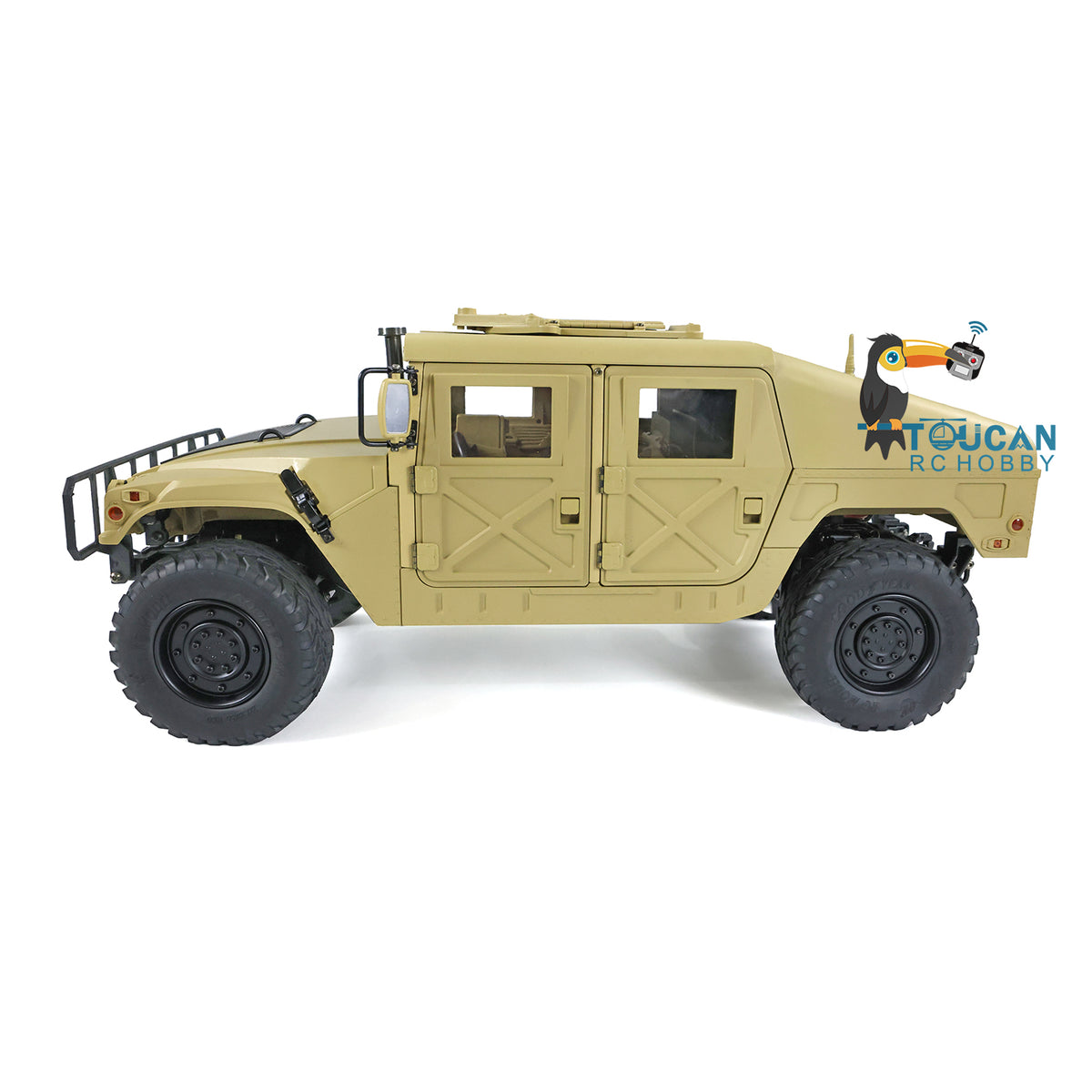 HG 1/10 4x4 US RC Militärfahrzeug P408 Fernbedienung Rennwagen Servo ESC Motor 16CH Funksystem a