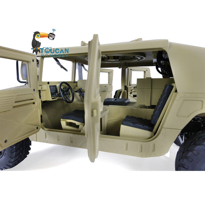 HG 1/10 4x4 US RC Militärfahrzeug P408 Fernbedienung Rennwagen Servo ESC Motor 16CH Funksystem a