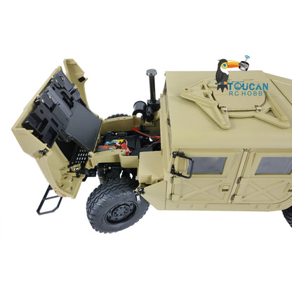 HG 1/10 4x4 US RC Militärfahrzeug P408 Fernbedienung Rennwagen Servo ESC Motor 16CH Funksystem a