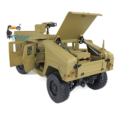 HG 1/10 4x4 US RC Militärfahrzeug P408 Fernbedienung Rennwagen Servo ESC Motor 16CH Funksystem a
