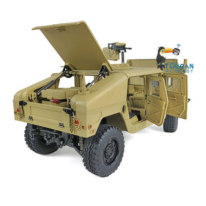 HG 1/10 4x4 US RC Militärfahrzeug P408 Fernbedienung Rennwagen Servo ESC Motor 16CH Funksystem a