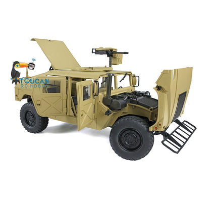 HG 1/10 4x4 US RC Militärfahrzeug P408 Fernbedienung Rennwagen Servo ESC Motor 16CH Funksystem a