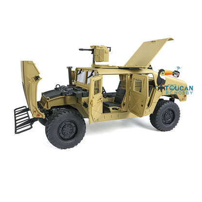 HG 1/10 4x4 US RC Militärfahrzeug P408 Fernbedienung Rennwagen Servo ESC Motor 16CH Funksystem a