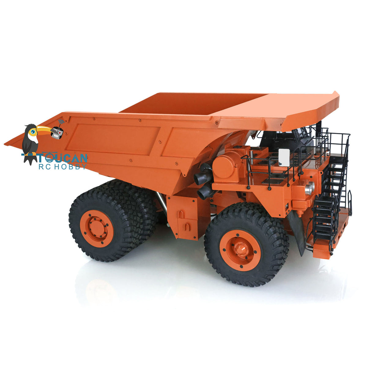 Orange 1/20 RC 793D Metall Hydraulischer Minen-LKW C793D Dumper Kipper I6X Radio ESC Motor Servo Lichtsystem Warntonsystem 